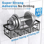 Adhesive Shower Caddy – 5 Pack Stainless Steel Bathroom & Kitchen Organizer